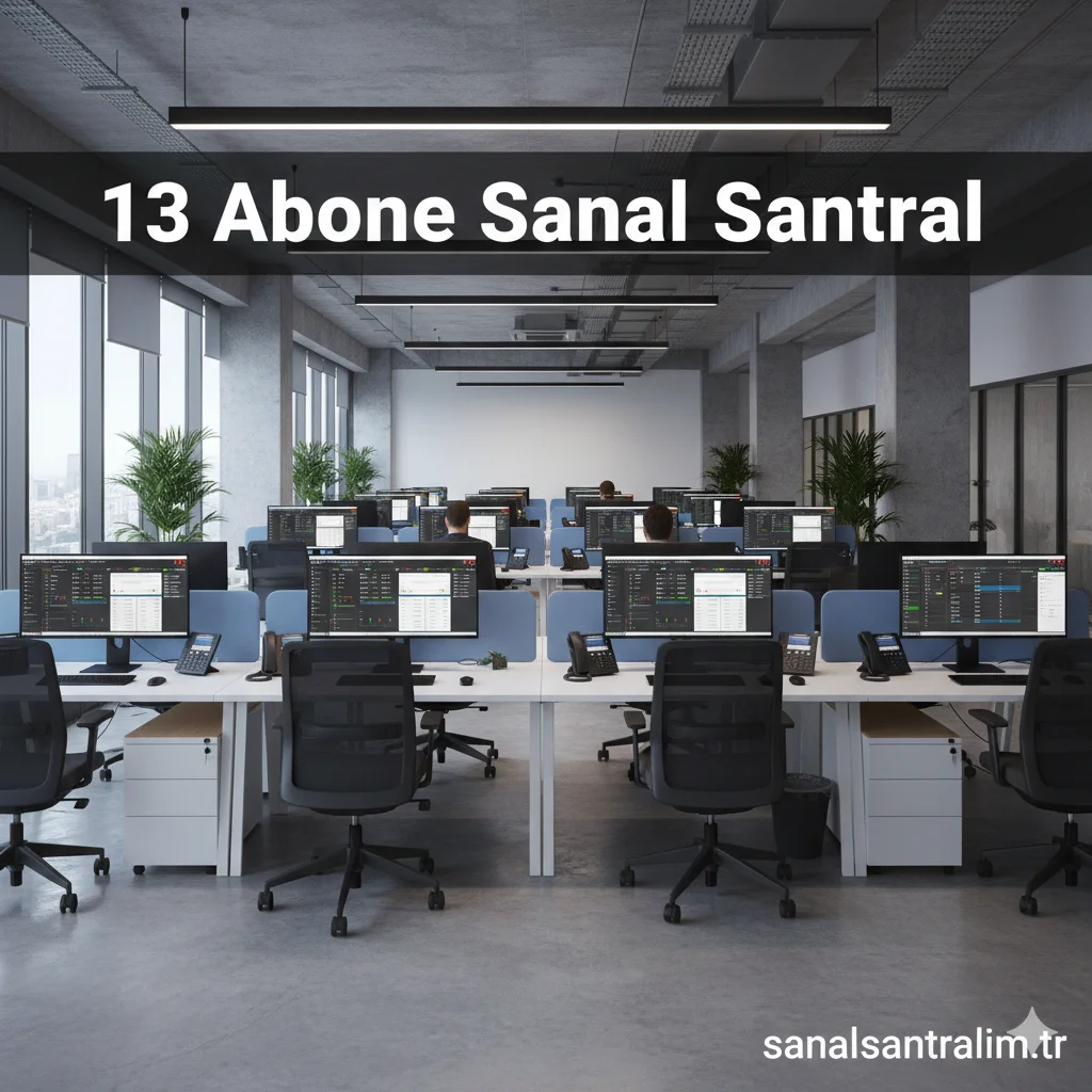 13 Kullanıcı Sanal Santral