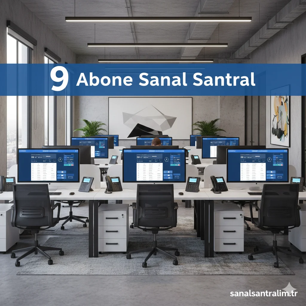 9 Kullanıcı Sanal Santral